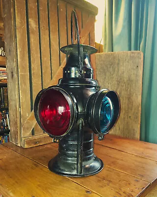 Vintage Railroad Adlake 4-Way Bellbottom Switch Lantern Non Sweating - Complete • $295