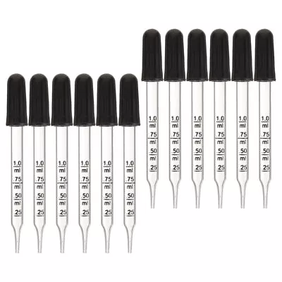  20 Pcs Medicine Dropper Calibrated Pipette Droppers Straight Tip • £9.59