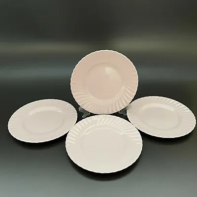 Minton Salad Plates Swirl Edge Pink 9  Lot Of 4 • $79.99