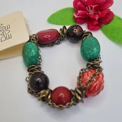 £2 • Buy Bracelet Daisy Eve Beads Multicoloured