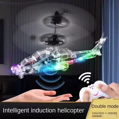 Plastic Induction Toy Helicopter Flying Toys Mini RC Plane  Boys Girls • $16.79