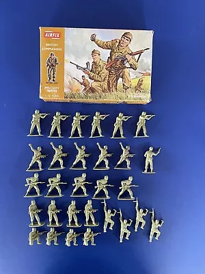 Airfix Toy Soldiers Boxed British Commandos 1/32 Scale WW2. • £20.99