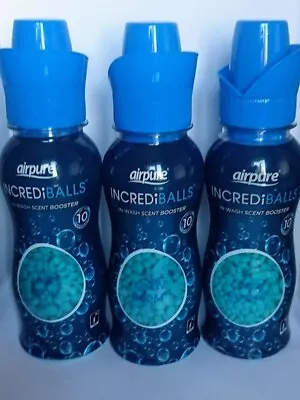 £8.99 • Buy AIRPURE INCREDIBALLS IN WASH SCENT BOOSTER UP TO 10 WASHES 128G X3