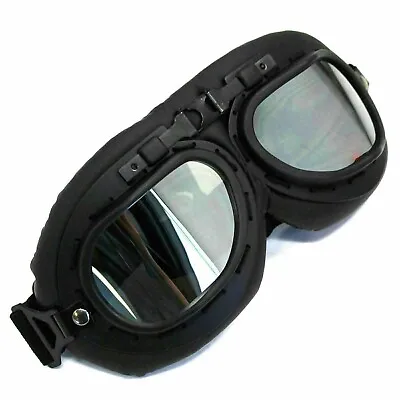 Vintage Pilot Motorcycle Racing Goggles Aviator Retro ATV UTV Dirt Bike Eyewear • $18.95