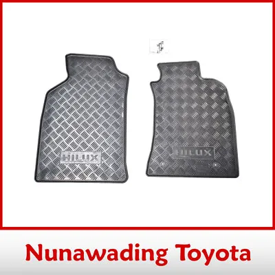 $34.16 • Buy Genuine Accessory Toyota Hilux Feb 2005 - Sep 2011 Front Rubber Pair Floor Mats