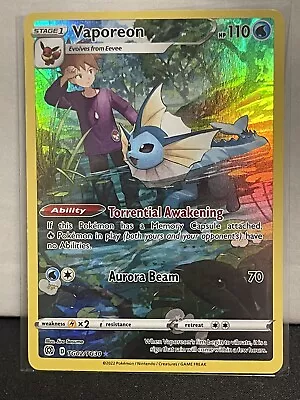 Pokémon TCG Vaporeon Brilliant Stars TG02/TG30 Holo Secret Rare • $2.50