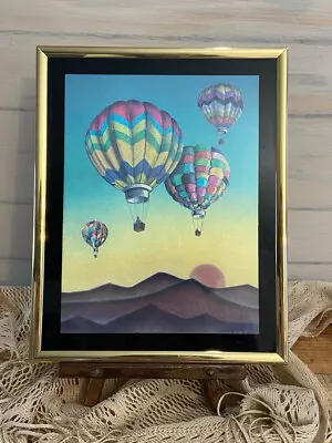 VTG  Manifestations Inc Optical Illusionary Art Hot Air Balloon Picture 8x10 • $25