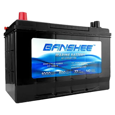 Group 27M Dual Purpose Starting And Deep Cycle RV Marine And Boat Battery • $230.88