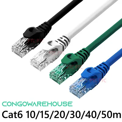 $7.85 • Buy Cat6 10m 15m 20m 30m 40m 50m RJ45 UTP Ethernet Network Lan Data Cable Patch Lead