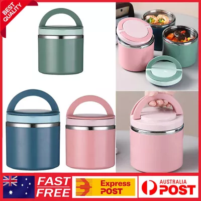 $19.45 • Buy Lunch Box Thermos Food Flask Stainless Steel Insulated Food Soup Jar Container