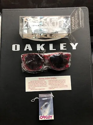 Oakley 1990 Vintage Red Frogskins Sunglasses.  • $799