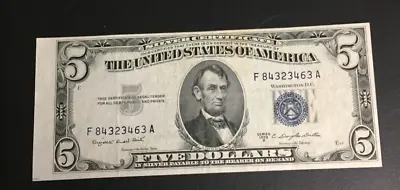 Error Note On US Five Dollar Banknote • $50