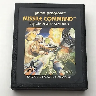 Missile Command ATARI Vintage Video Game Cartridge 1981 Classic Arcade 80s • $9.95