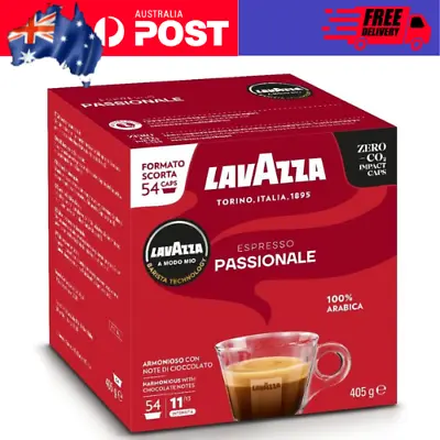 Lavazza A Modo Mio Espresso Passionale 54 Coffee Capsules Ideal For A 40Ml | • $55.95