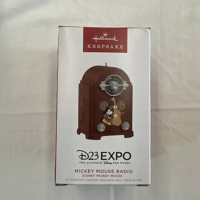 D23 Expo 2022 Hallmark Mickey Mouse Radio Ornament NIB • $49.99