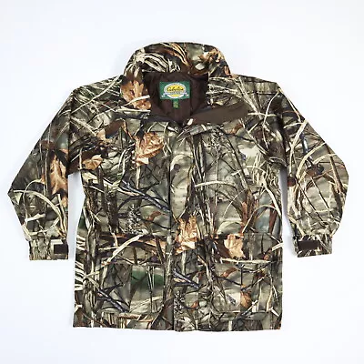 Cabelas Advantage Max 4 HD Wetland Camo Jacket Full Zip Youth Boys Medium EUC • $58.49