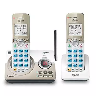 AT&T DL72219 DECT 6.0 2-Handset Cordless Phone For Home 2 Handsets White • $37.28