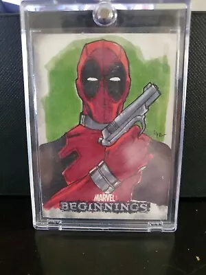 2012 Marvel Beginnings Deadpool Sketch Card 1/1 ONE OF ONE 🔥🔥🔥 • $179.99