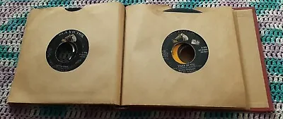 Lot ELVIS PRESLEY 11 RCA VINTAGE 45 RECORDS IN BINDER SEE PICTURES • $9