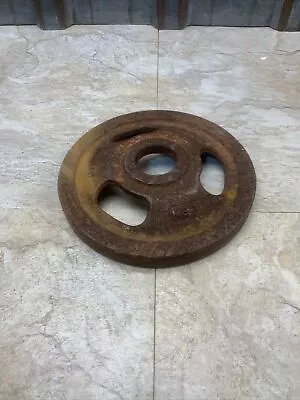 Rusty Industrial Machine Wheel Steampunk Base Sculpture  Salvage￼ Altered Art￼ • $9.99