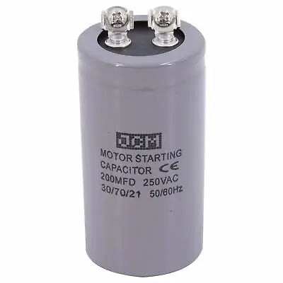 200MDF 250VAC MOTOR STARTING CAPACITOR CD60A 200uF 250 VAC Start 250V 200 MFD UF • $15.95