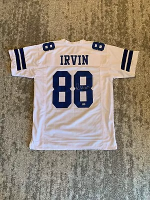 Michael Irvin Signed Dallas Cowboys Custom Jersey W/ Beckett Coa • $175