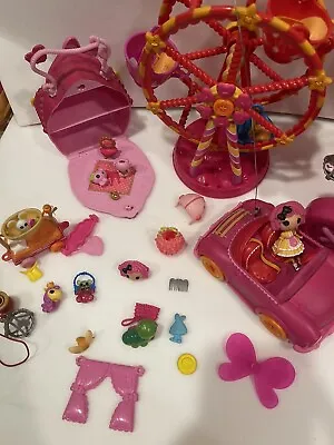 LOT Of Mini 3  LaLaLoopsy Button Eyes Dolls RC Car Play Set And Accessories • $32.95