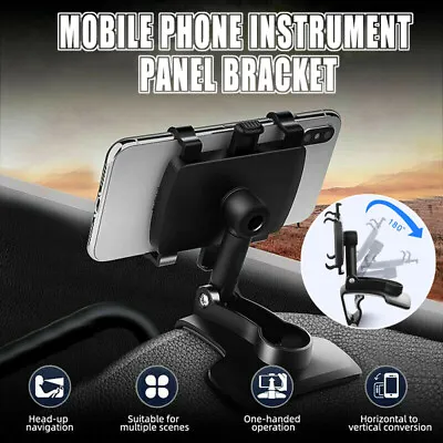 360° Clip On Dashboard Dash Mount Mobile In Car Phone Holder Stand Cradle Iphone • $12.59