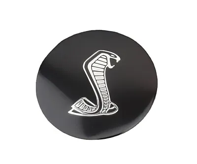 1pc 3D Aluminum Must-ang Cobra Shelby Car Steering Wheel Emblem Sticker (Black) • $11.99