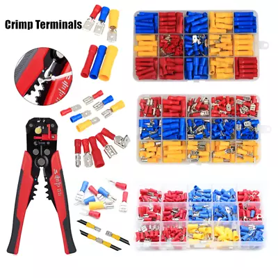 300/222PCS Insulated Assorted Electrical Wire Connectors Crimp Terminals Set Kit • $9.98