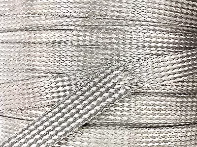 50 Feet 1/2  Braided Braid Stainless  Expandable Sleeve Wire Harness Loom • $53.94