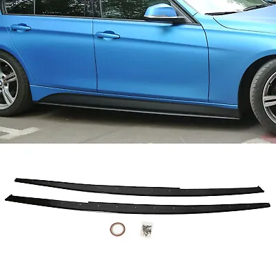 For 13-18 BMW F30 3 Series M Performance  Style  Side Skirt Extension Splitter • $78.99