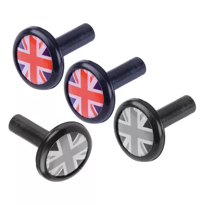 New 2 Pcs Union Jack UK Flag Auto Car Lock Modified Door Pin Fit For Mini Cooper • $10.21