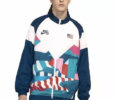 Nike SB X PARRA | USA Olympic Federation Skate Track Jacket | CT6076-426 | Six S • $149.99