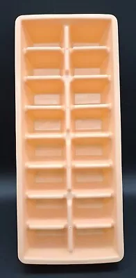 Vintage Light Peach Plastic Durable Stackable Ice Cube Tray RARE HTF Color MCM  • $13.98