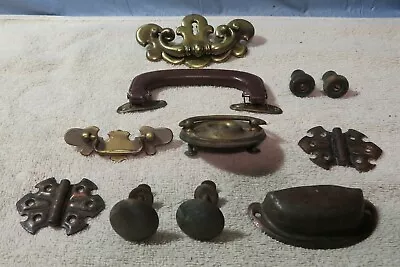 Mixed Lot Of Knobs Drawer Cabinet Pulls Metal  Arts And Crafts Steampunk • $16.95