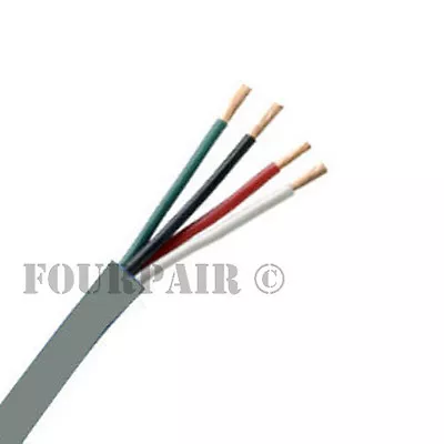 22/4 Security Alarm Wire Cable Stranded Shielded 4 Conductor 22 AWG CL3R 1000ft • $161.45