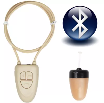 Invisible Spy Earpiece Wireless Bluetooth Neckloop Hidden Micro Bug Covert Phone • $75.99