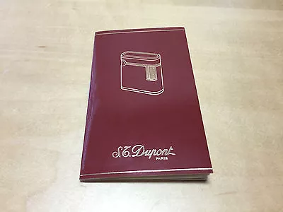 $95.11 • Buy Instruction Manual - S.T.Dupont - Lighter Briquet - For Collectors