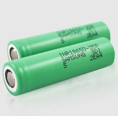 Samsung 25R  2500mAh High Drain Lithium Battery - 6 Battery • $32