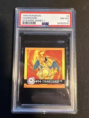 1999 Artbox Pokemon Stickers Series 1 Charizard #6 PSA 8 • $31.99