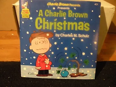 Charlie Brown Record ''a Charlie Brown Christmas'' Book And Record 1977 Vg Cond. • $12