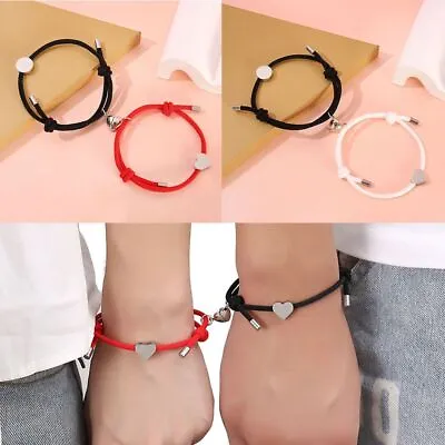 Infinite Love Braclet Adjustable Rope Matching Bracelet Magnet Couple Bracelet • £4.26