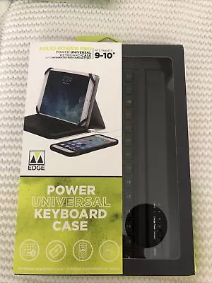 M-Edge Folio Power Pro Keyboard Universal Case For IPad Fits Tablets 9-10  New • $19.99