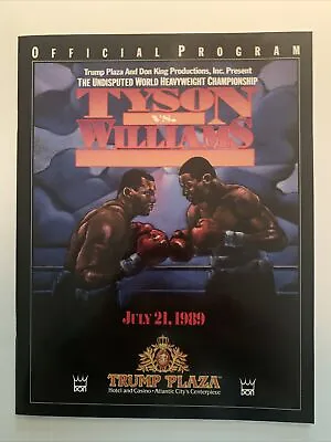 Mike Tyson V Carl “Truth” Williams 1989 Original World Heavyweight Title Program • $50