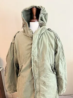 Vintage M-1951 Medium Fishtail Parka Shell W/ Liner # C • £144.67