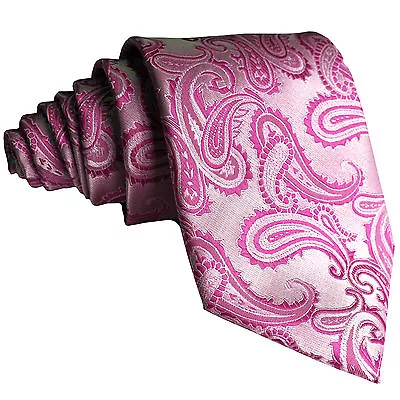 CLEARANCE MEN'S PAISLEY Microfiber SELF TIE NECK TIE FORMAL PARTY WEDDING PROM • $10.89