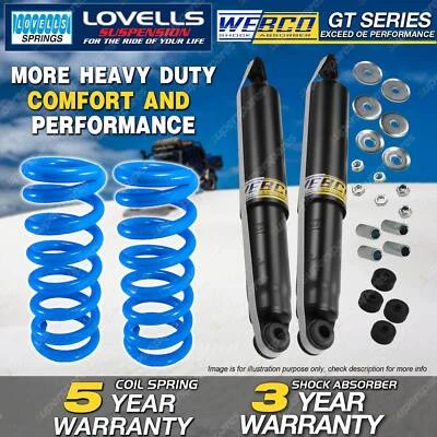 Rear Raised HD Webco Pro Shock Absorber Spring For Mitsubishi Pajero NH NJ NK NL • $293