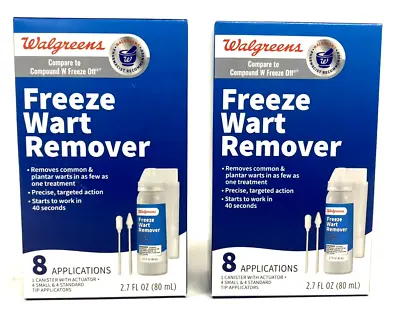 $14.99 • Buy 2 Pack (8 Applications Each) Freeze Wart Remover Like Compound W EXP 11/24