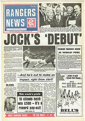£4.99 • Buy Issue 111 Of Rangers News 19 September 1973 Glasgow Rangers  